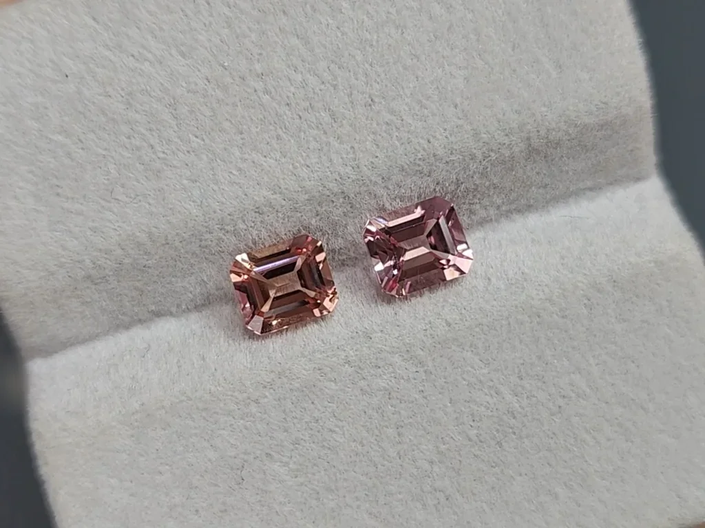 Pair of tourmalines octagon cut  1.95 carats, Africa Image №4