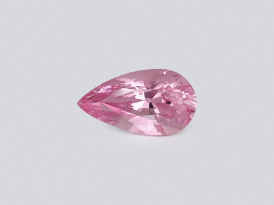 Saphir Padparadscha non chauffé forme poire 1,34 carat, Sri Lanka  photo
