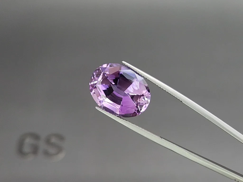 Amethyst precision cut oval 14.38 carats, Brazil Image №3