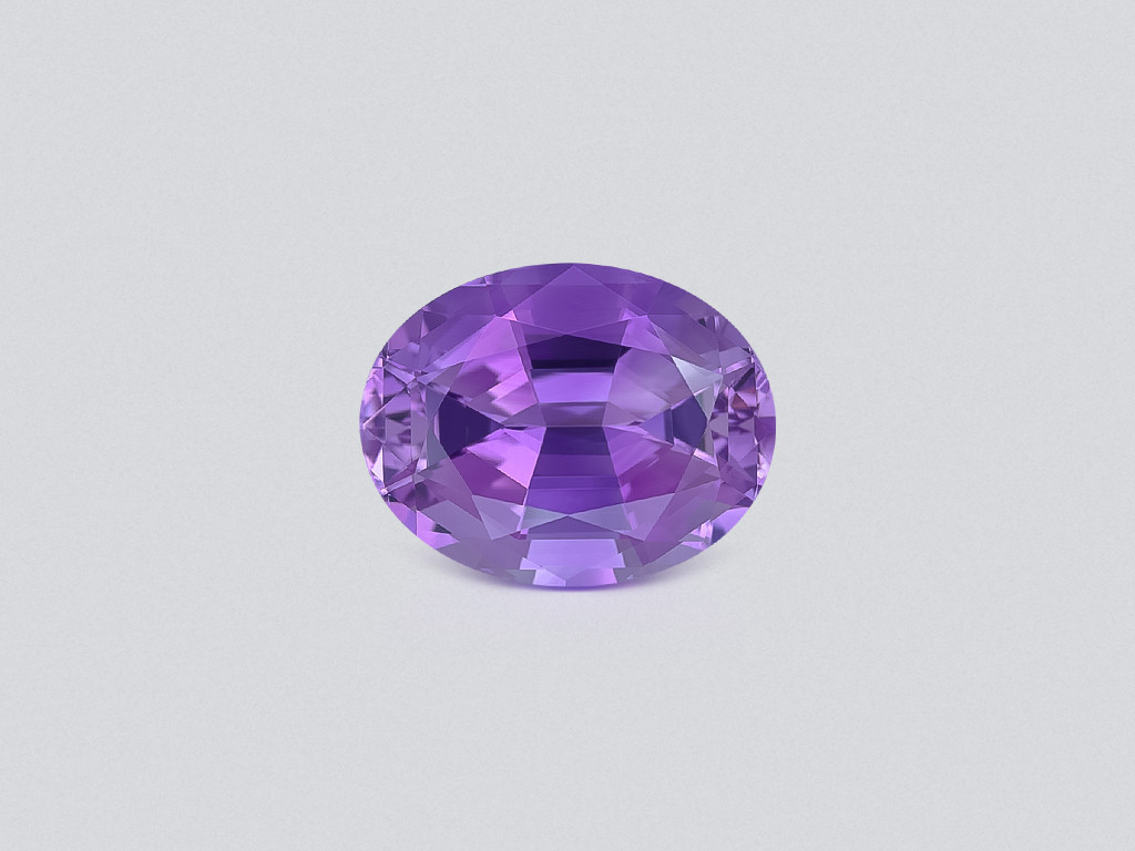 Amethyst precision cut oval 14.38 carats, Brazil Image №1