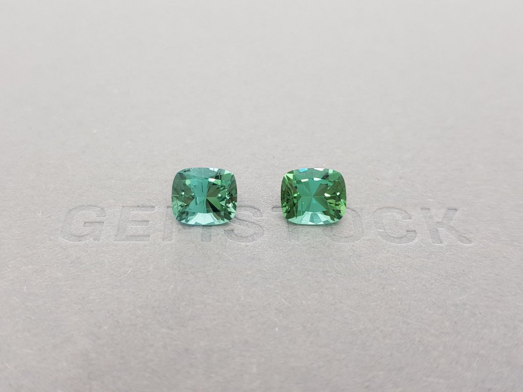 Pair of green verdelites 3.93 ct, GFCO Image №1