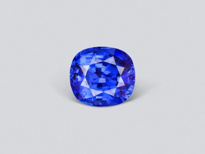 Rare open color Royal blue sapphire in cushion cut 10.02 ct, Sri Lanka photo