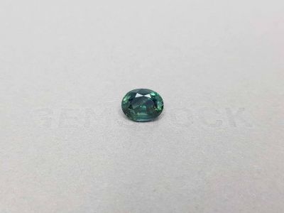 Teal oval cut sapphire 3.12 ct from Tanzania photo