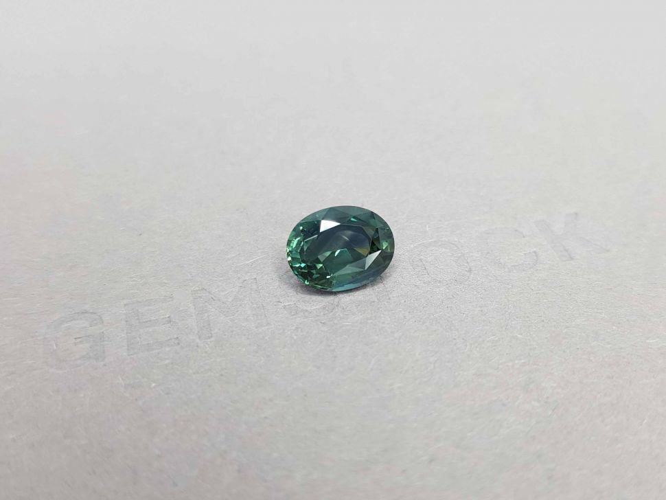 Teal oval cut sapphire 3.12 ct from Tanzania Image №2