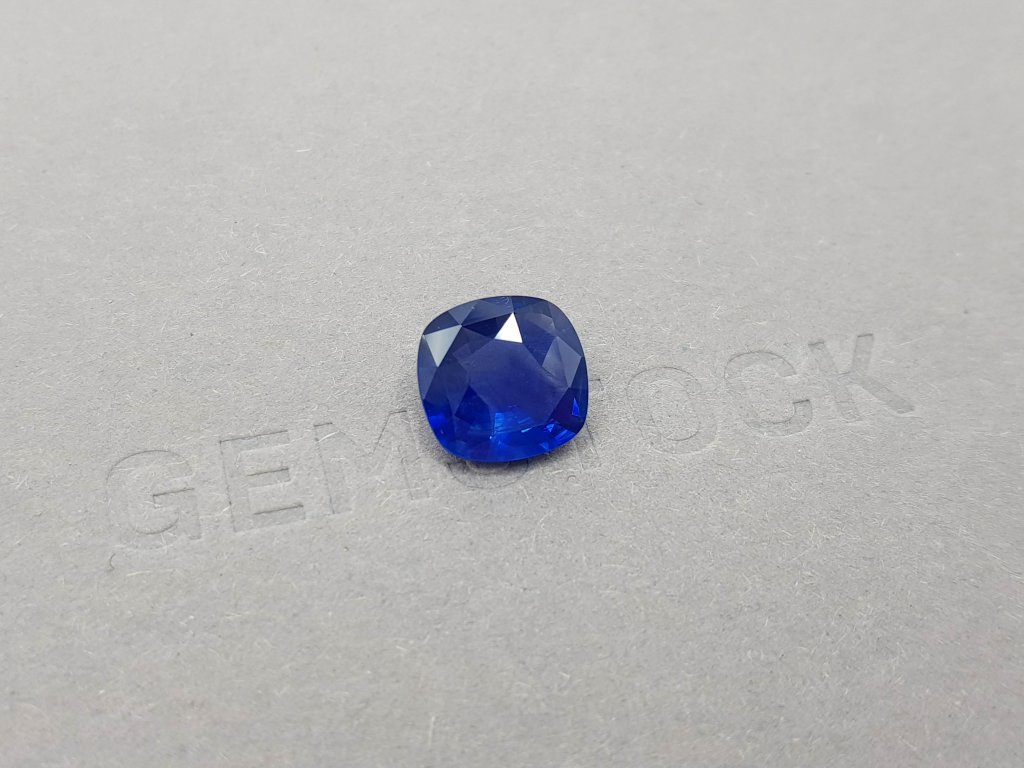 Royal Blue cushion cut blue sapphire 4.20 ct, Sri Lanka Image №3