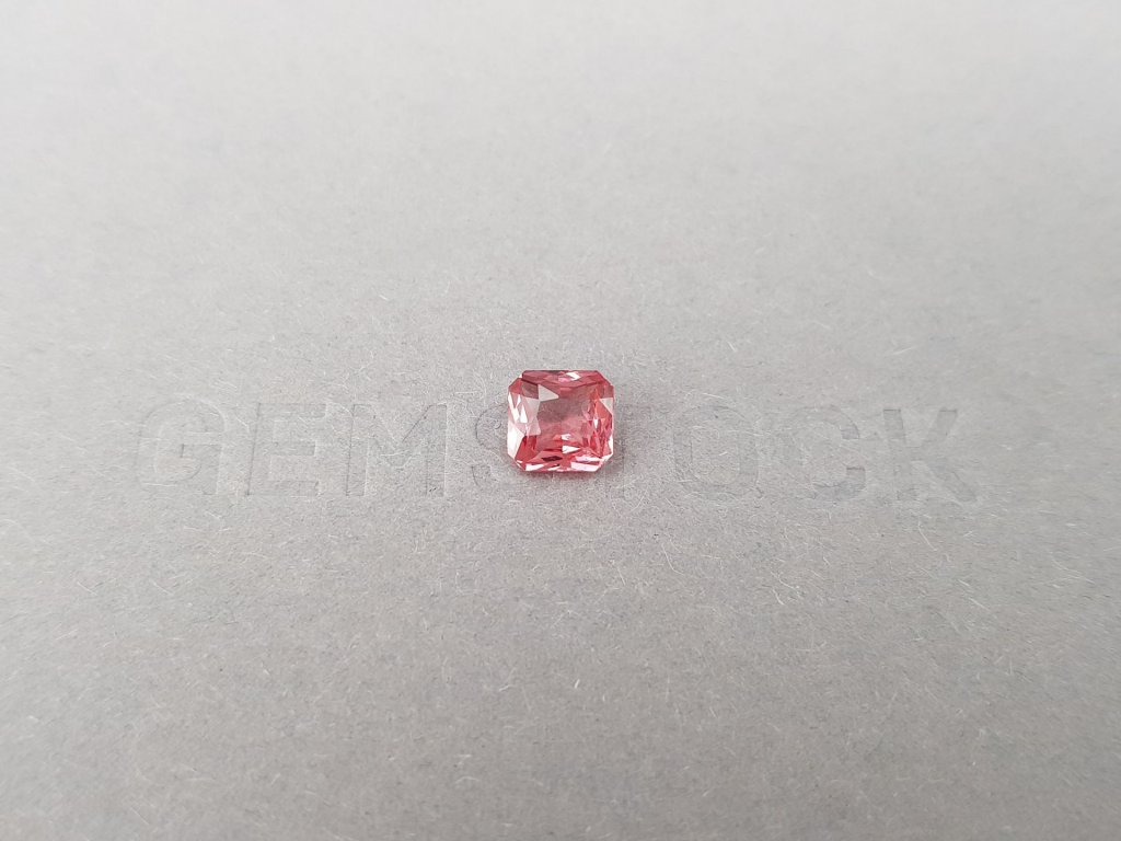Pink-red spinel in radiant cut 1.14 ct, Tanzania Image №1