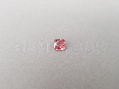 Pink-red spinel in radiant cut 1.14 ct, Tanzania photo