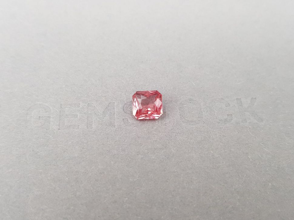 Pink-red spinel in radiant cut 1.14 ct, Tanzania Image №2
