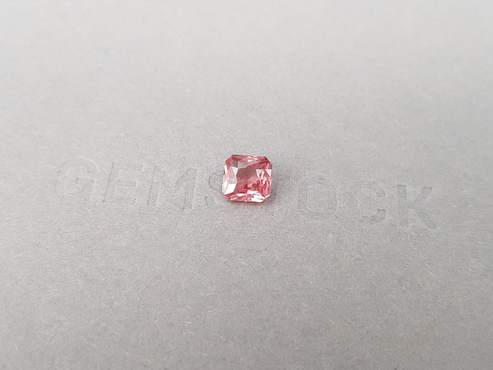 Pink-red spinel in radiant cut 1.14 ct, Tanzania Image №3