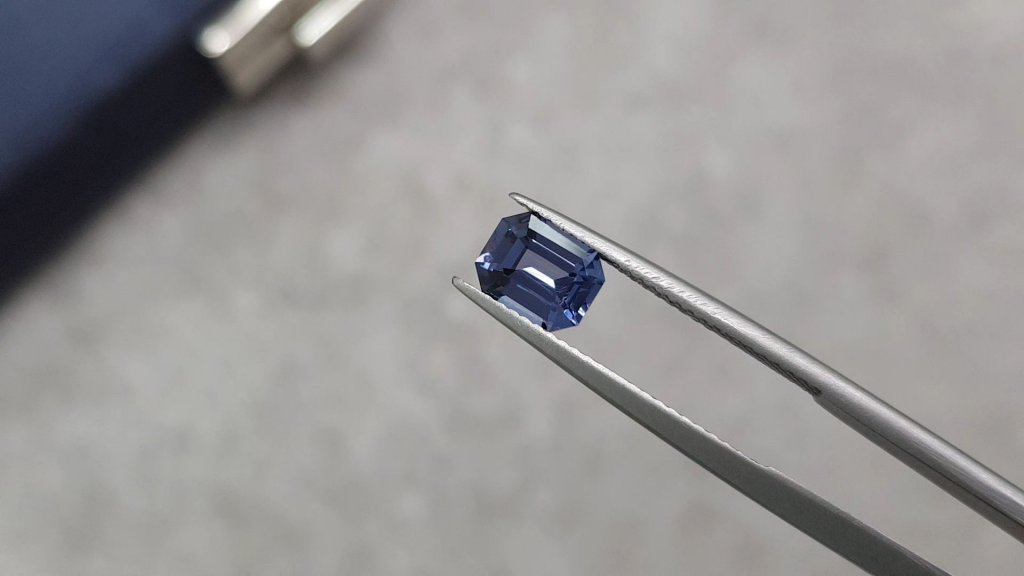 Cobalt blue spinel in octagon cut 1.41 ct, Tanzania Image №3