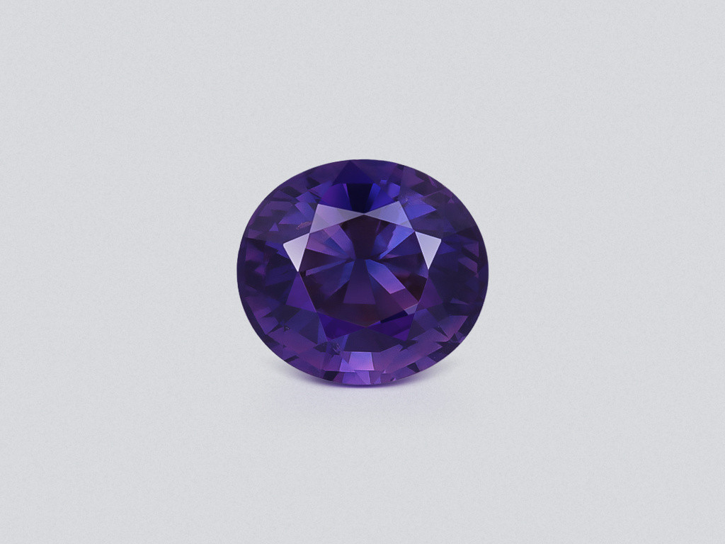 Unheated purple sapphire oval cut 1.62 carats, Sri Lanka Image №1