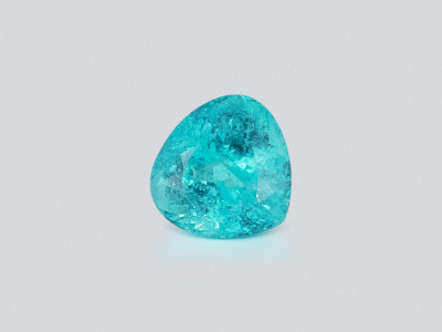 Large neon blue tourmaline Paraiba pear cut 15.20 carats, Africa photo