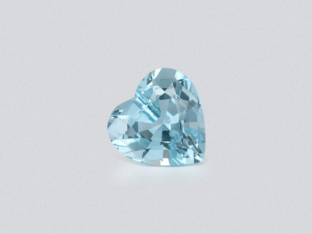 Aquamarine Santa Maria heart shape 4.33 carats, Mozambique Image №1