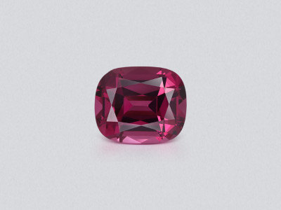 Garnet rhodolite cushion cut 3.28 carats, Madagascar photo
