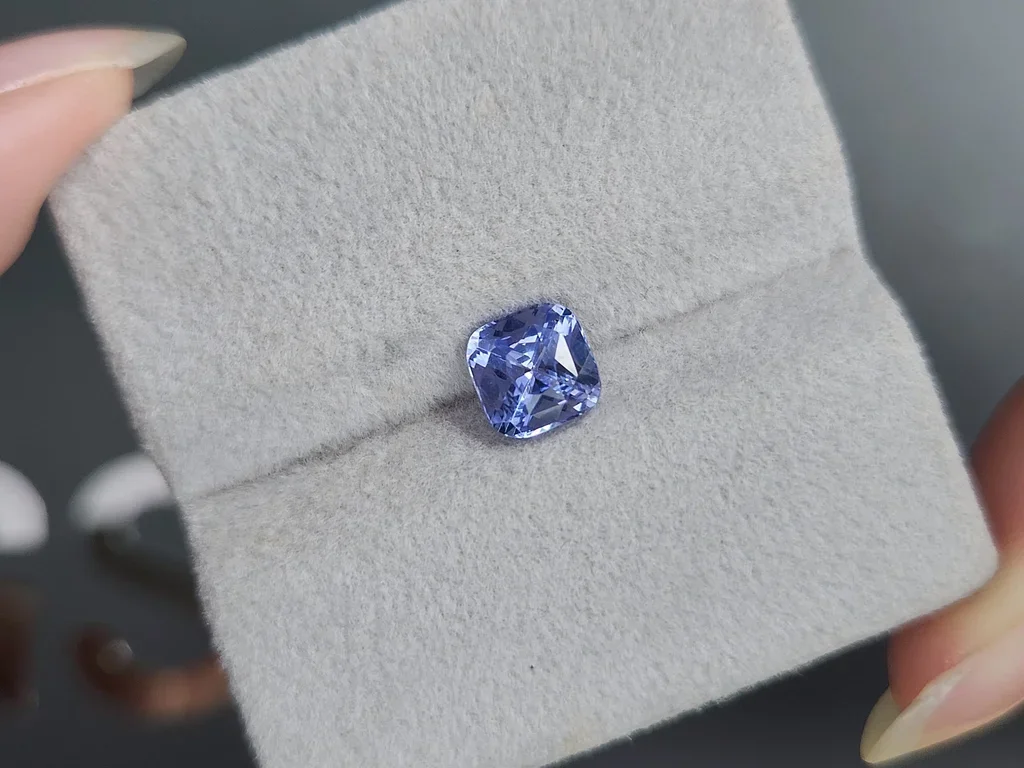 Zafiro de talla cojín azul pastel de 1,75 carats, Sri Lanka Image №4