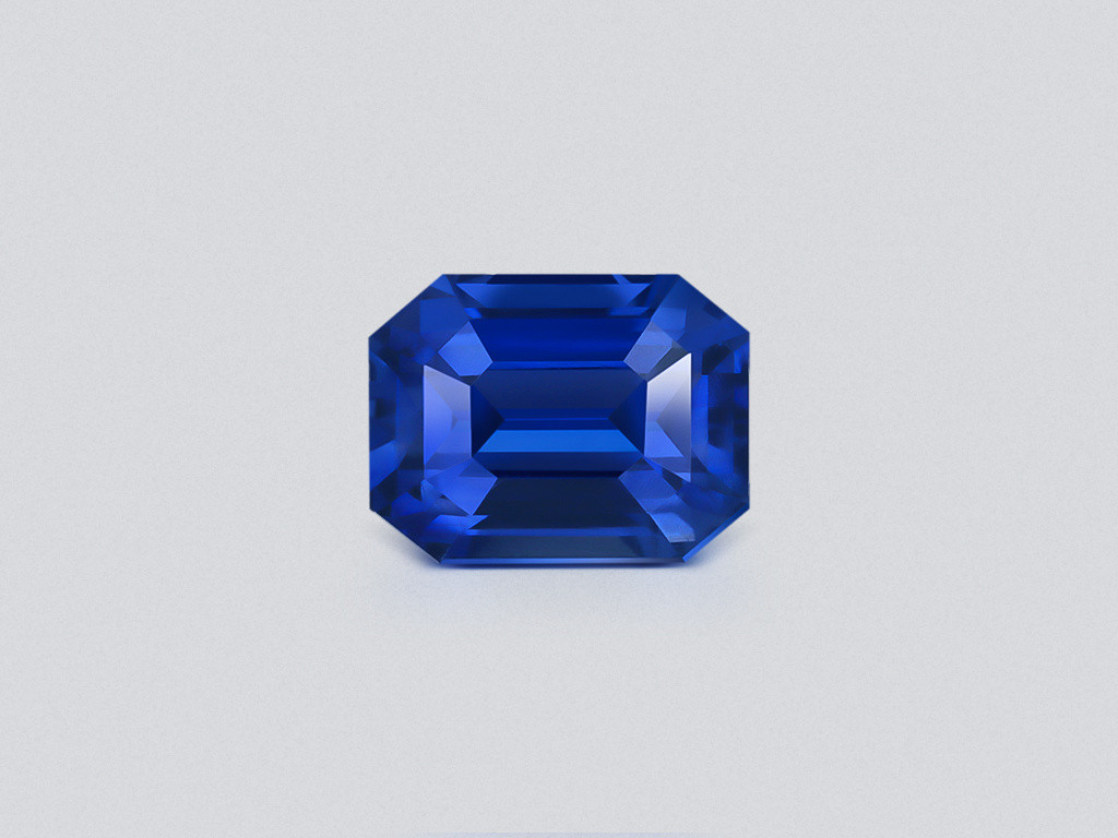 Saphir bleu royal taille octogonale non chauffé 7,62 ct, Madagascar Image №1