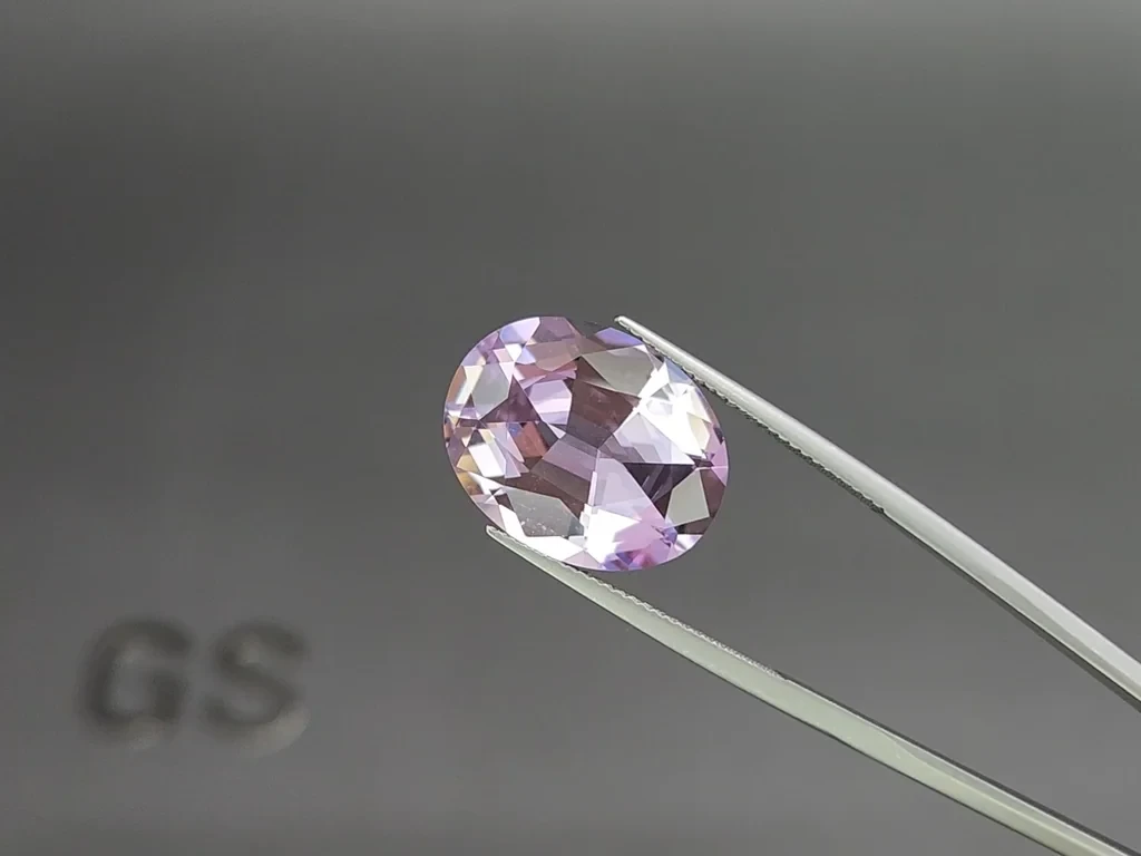 Amethyst high precision oval cut 11.49 carats, Brazil Image №3