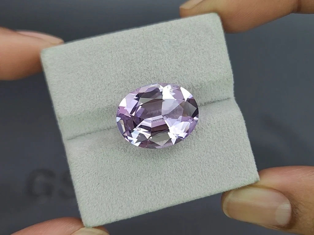 Amethyst high precision oval cut 11.49 carats, Brazil Image №4