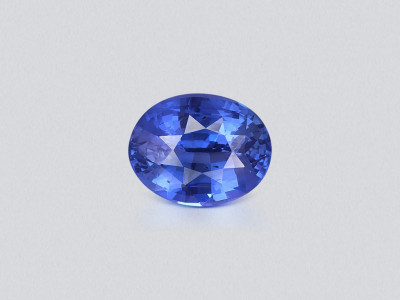 Saphir bleu ovale non chauffé de 2,55 carats, Sri Lanka photo