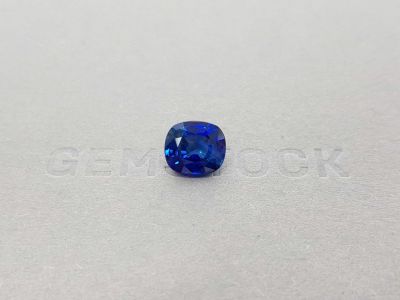 Cushion-cut intense blue sapphire 4.40 ct, Sri Lanka, ICA photo