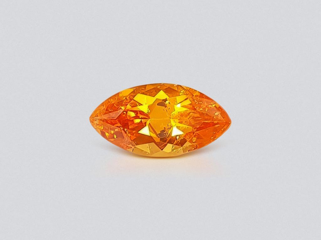 Spessartine couleur Fanta vibrante taille marquise 7,16 ct, Afrique Image №1