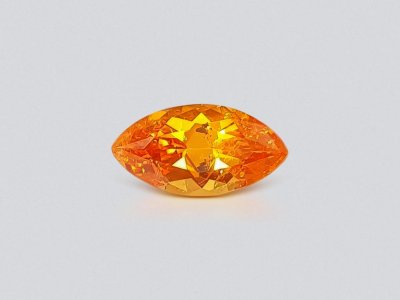 Spessartine couleur Fanta vibrante taille marquise 7,16 ct, Afrique photo