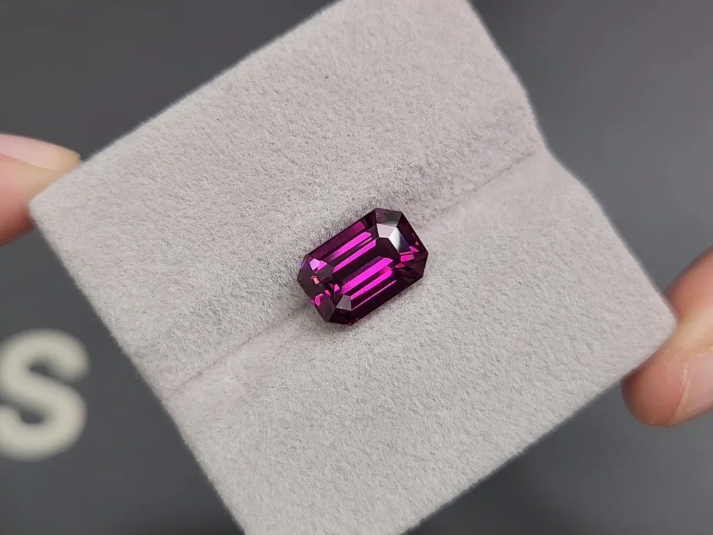 Grenat umbalite violet intense taille octogonale 4,63 carats Image №4