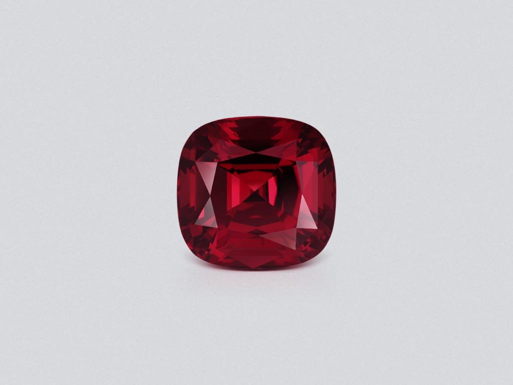 Large Malaya garnet cushion cut 5.58 carats, Tanzania Image №1