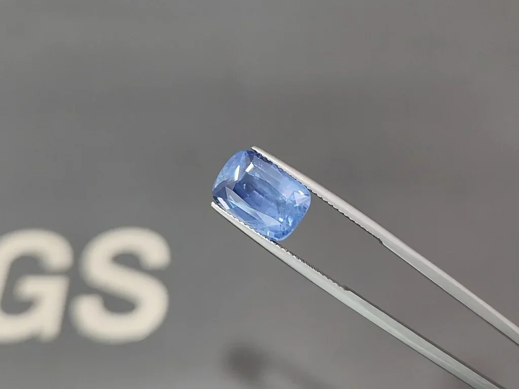 Zafiro azul de talla cojín sin calentar de 7,51 quilates, Sri Lanka Image №3