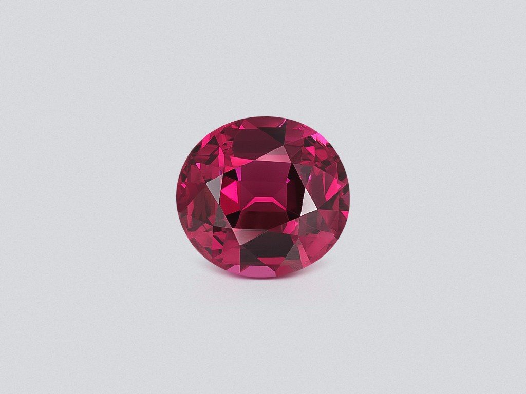 Garnet rhodolite oval cut 8.32 carats, Tanzania Image №1