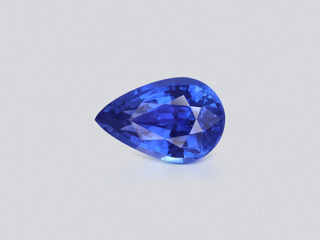 Saphir bleu taille poire de 3,09 carats, Sri Lanka Image №1
