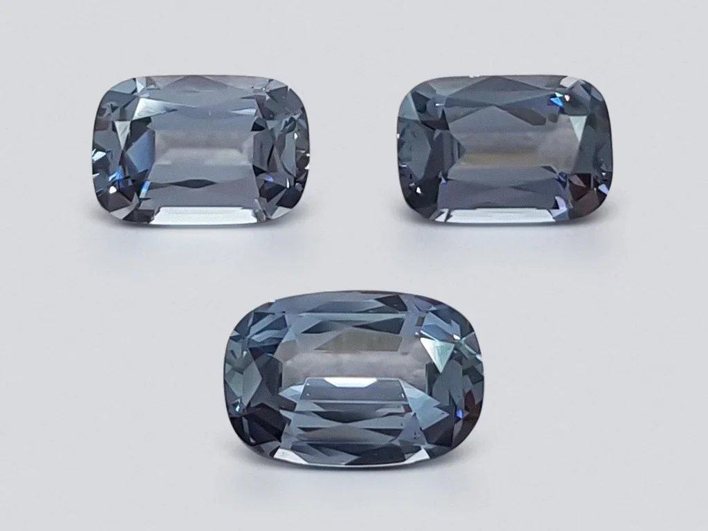Violet gray Burmese spinel set 4.01 ct Image №1