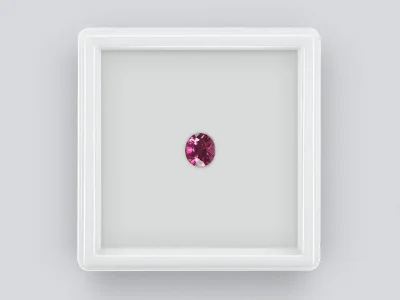 Grenat rhodolite taille ovale brillant 1,05 ct, Tanzanie photo