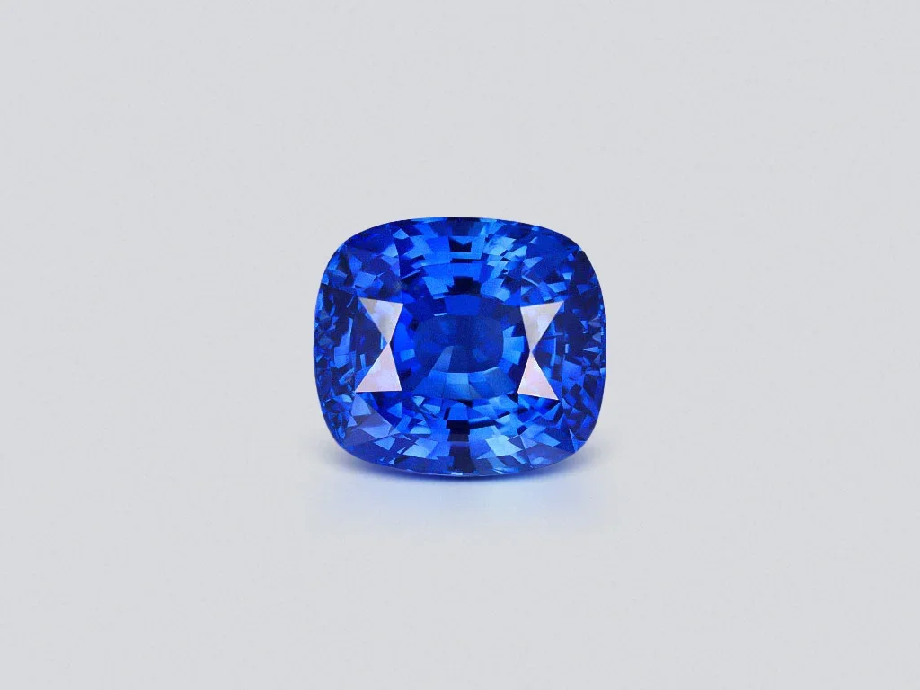 Saphir bleu unique de couleur rare bleu paon, taille coussin, 9,28 carats, Sri Lanka Image №1