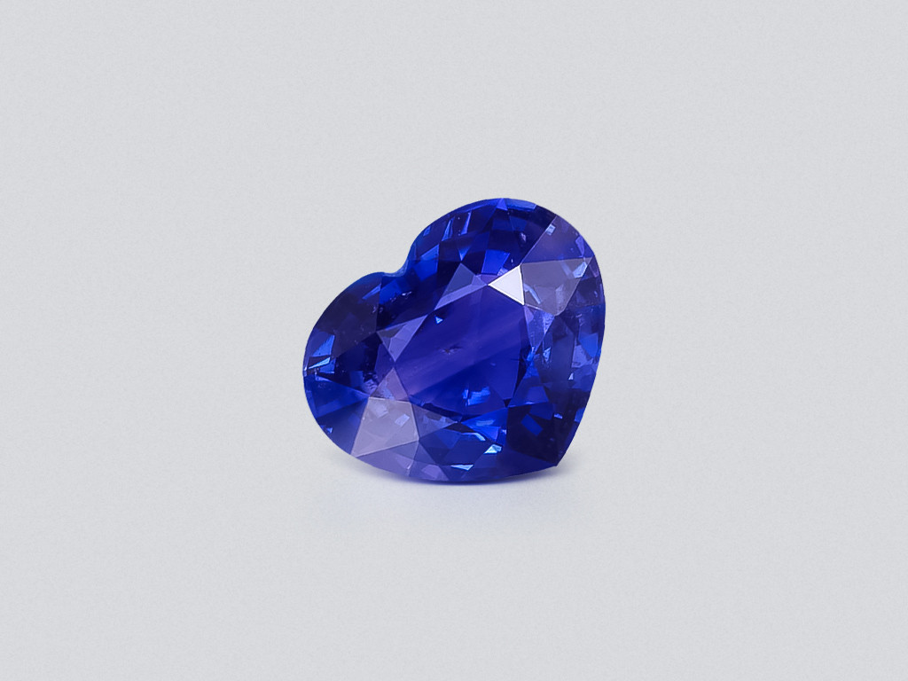 Unheated sapphire Royal Blue shape heart  2.00 carats, Sri Lanka Image №1