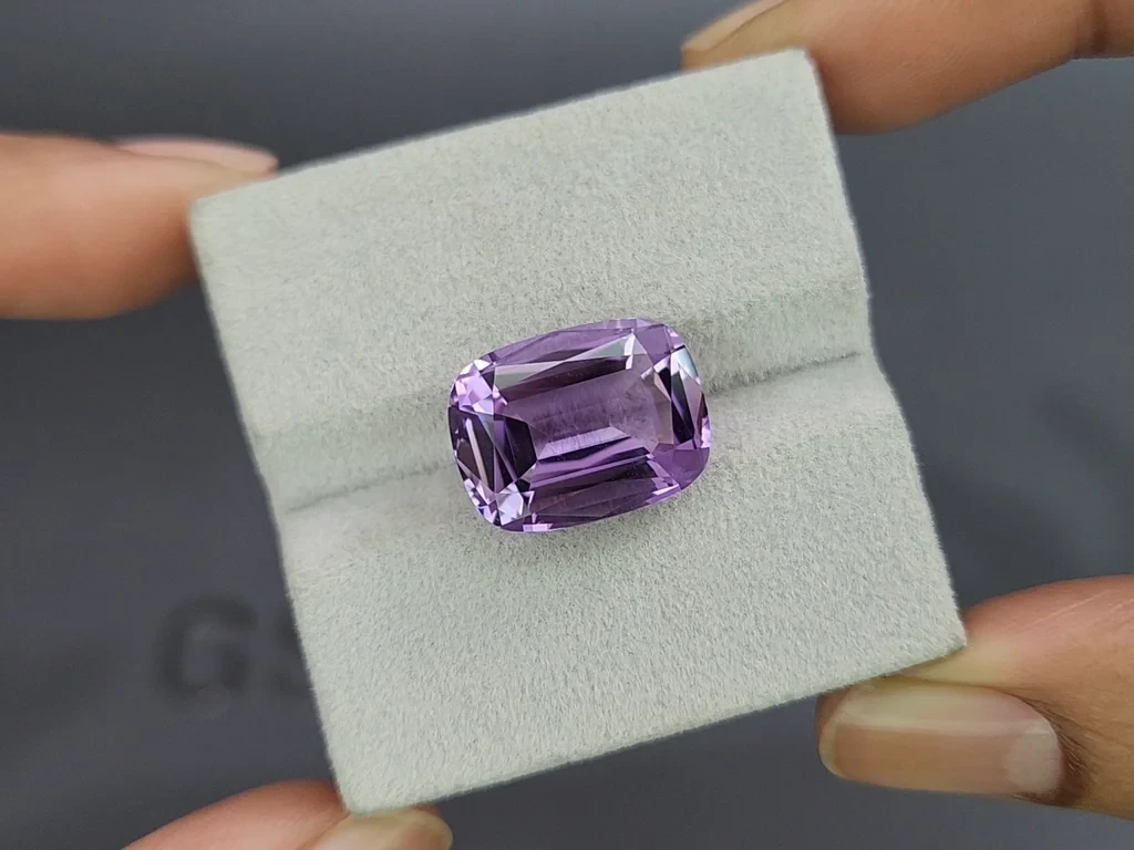 Amethyst precision cushion cut 9.01 carats, Brazil Image №4