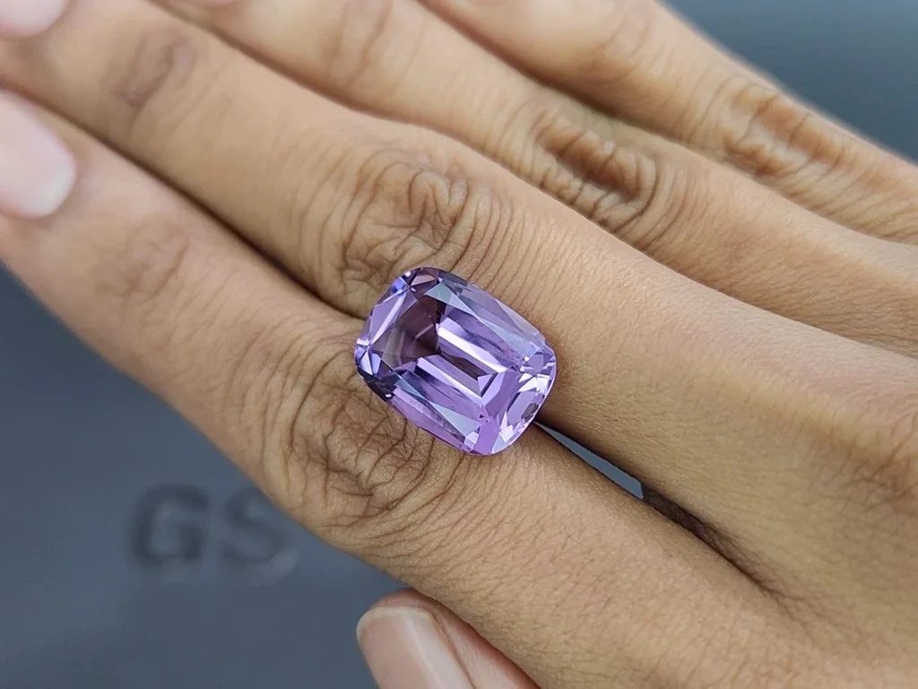 Amethyst precision cushion cut 9.01 carats, Brazil Image №2