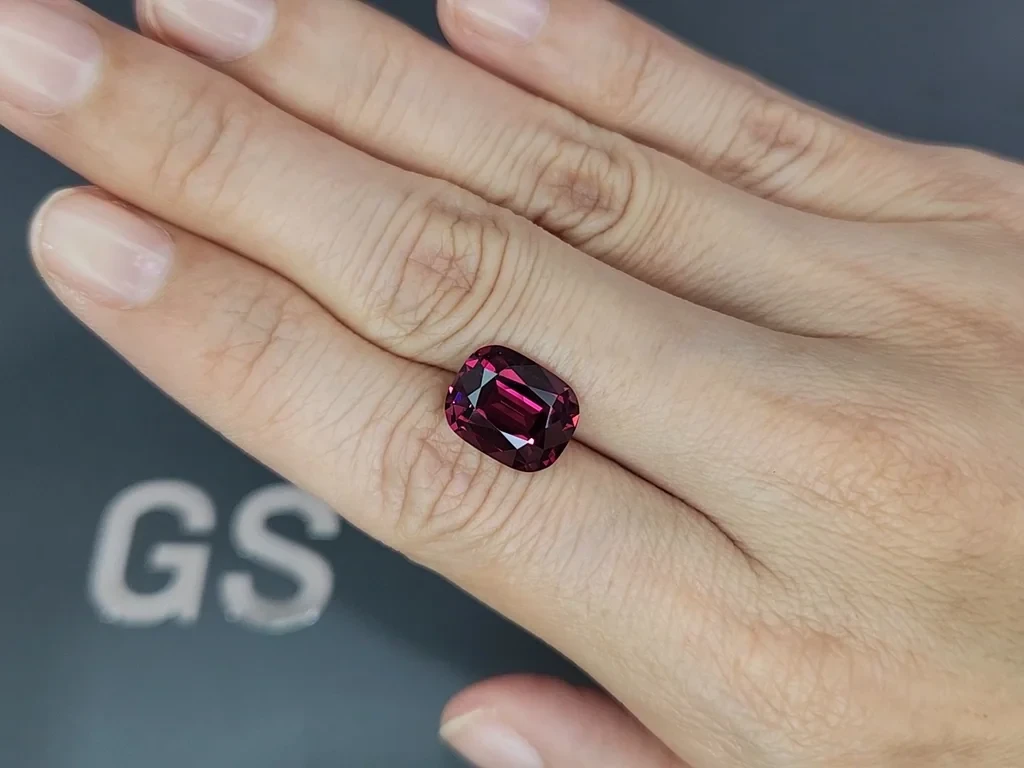 Violetter granat rhodolite kissenförmiger 5,69 karat, Tansania Image №2