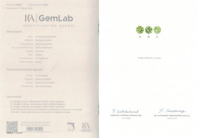 Certificate Conjunto de turmalinas nuevas de 2,86 quilates, Afganistán