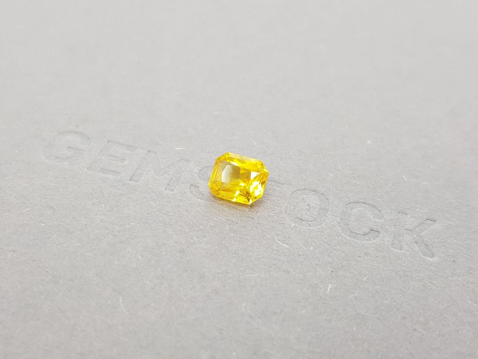 Radiant cut yellow sapphire 1.54 ct, Sri Lanka Image №3