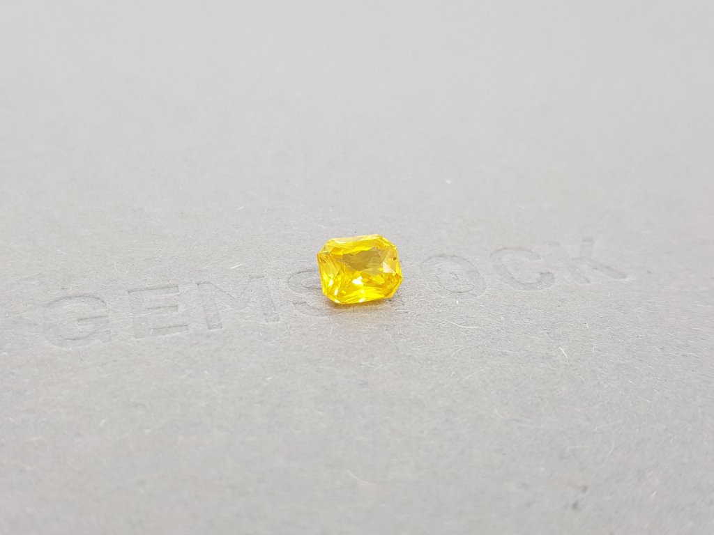 Radiant cut yellow sapphire 1.54 ct, Sri Lanka Image №2