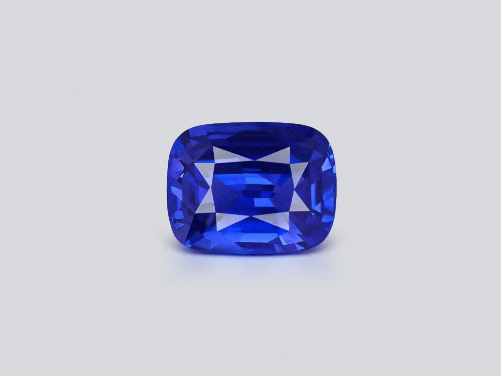 Saphir bleu taille coussin non chauffé 8,02 carats, Sri Lanka Image №1