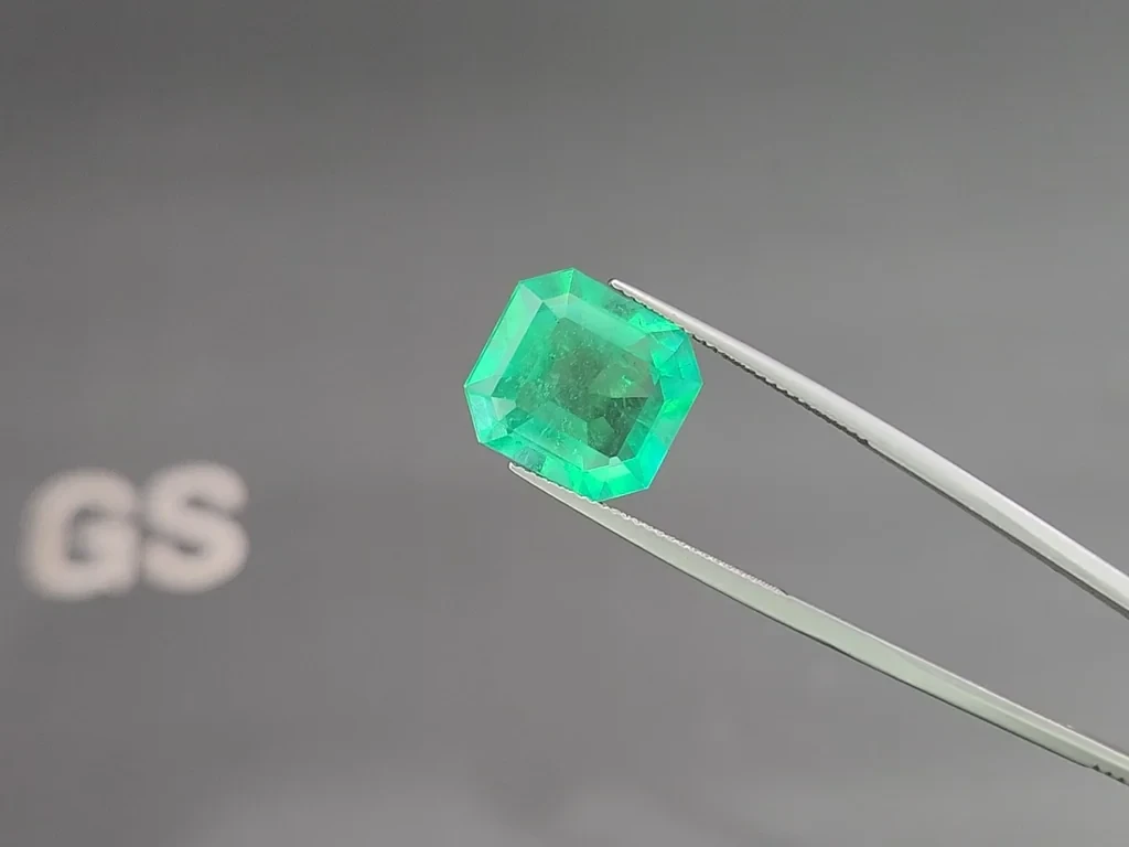 Emerald octagon cut 9.50 carats, Colombia Image №3