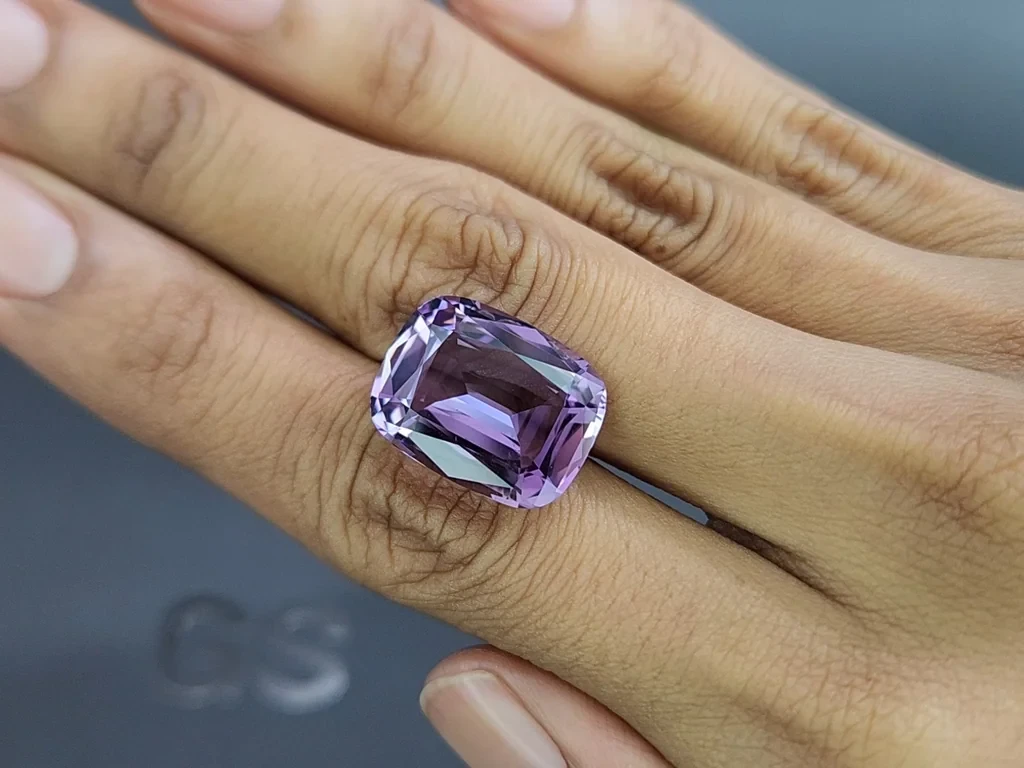 Amethyst precision cushion cut 12.48 carats, Brazil Image №2