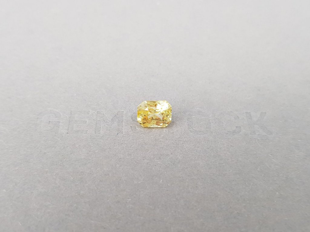 Unheated radiant-cut yellow sapphire 2.06 ct, Sri Lanka Image №1