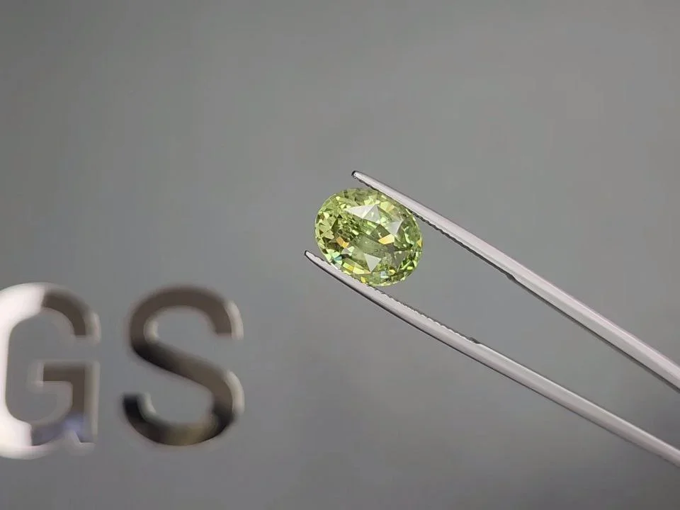 Granate grossular verde talla ovalada 5,71 quilates, Tanzania  Image №3