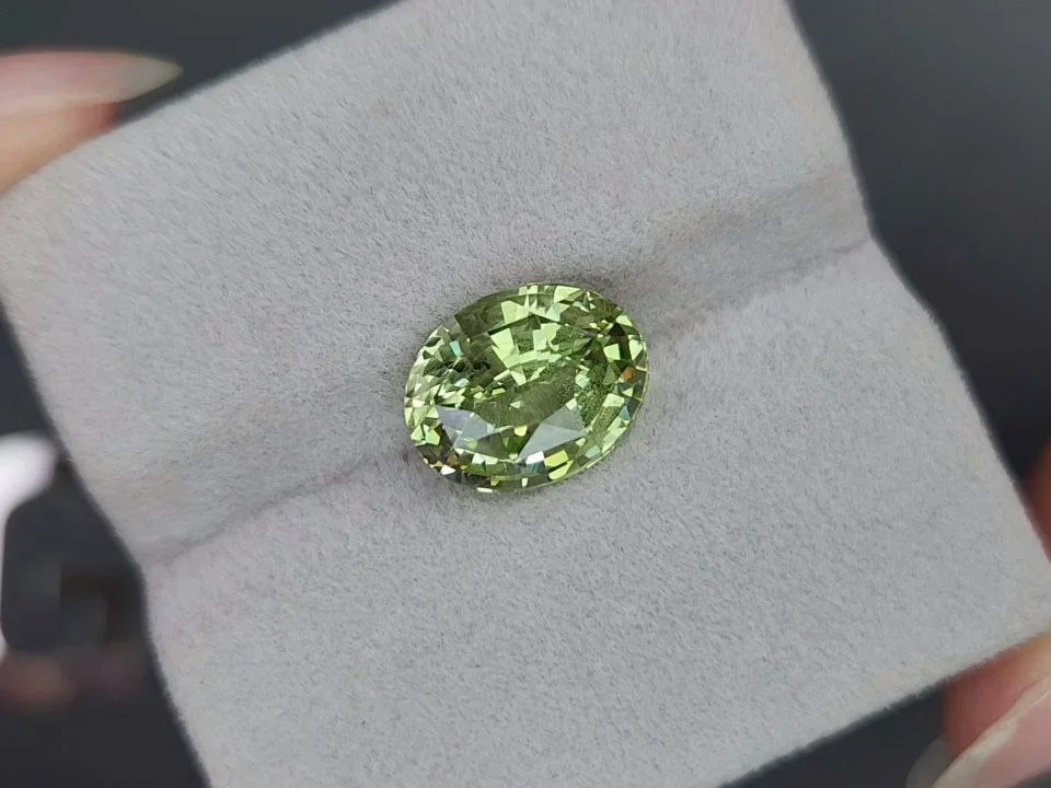 Granate grossular verde talla ovalada 5,71 quilates, Tanzania  Image №4
