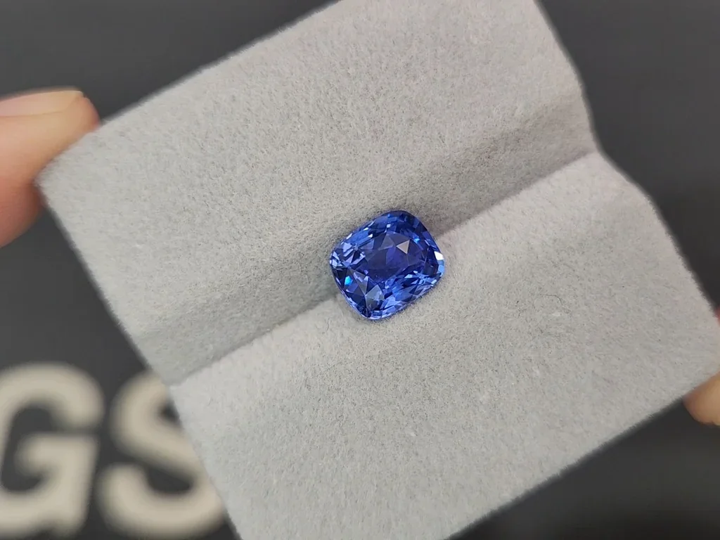 Zafiro azul de talla cojín de 3,04 quilates, Sri Lanka Image №4