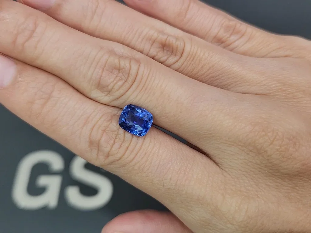 Zafiro azul de talla cojín de 3,04 quilates, Sri Lanka Image №2