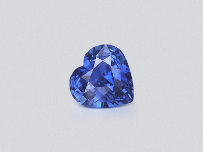 Saphir bleu non chauffé en forme de cœur 1,52 carat, Sri Lanka photo